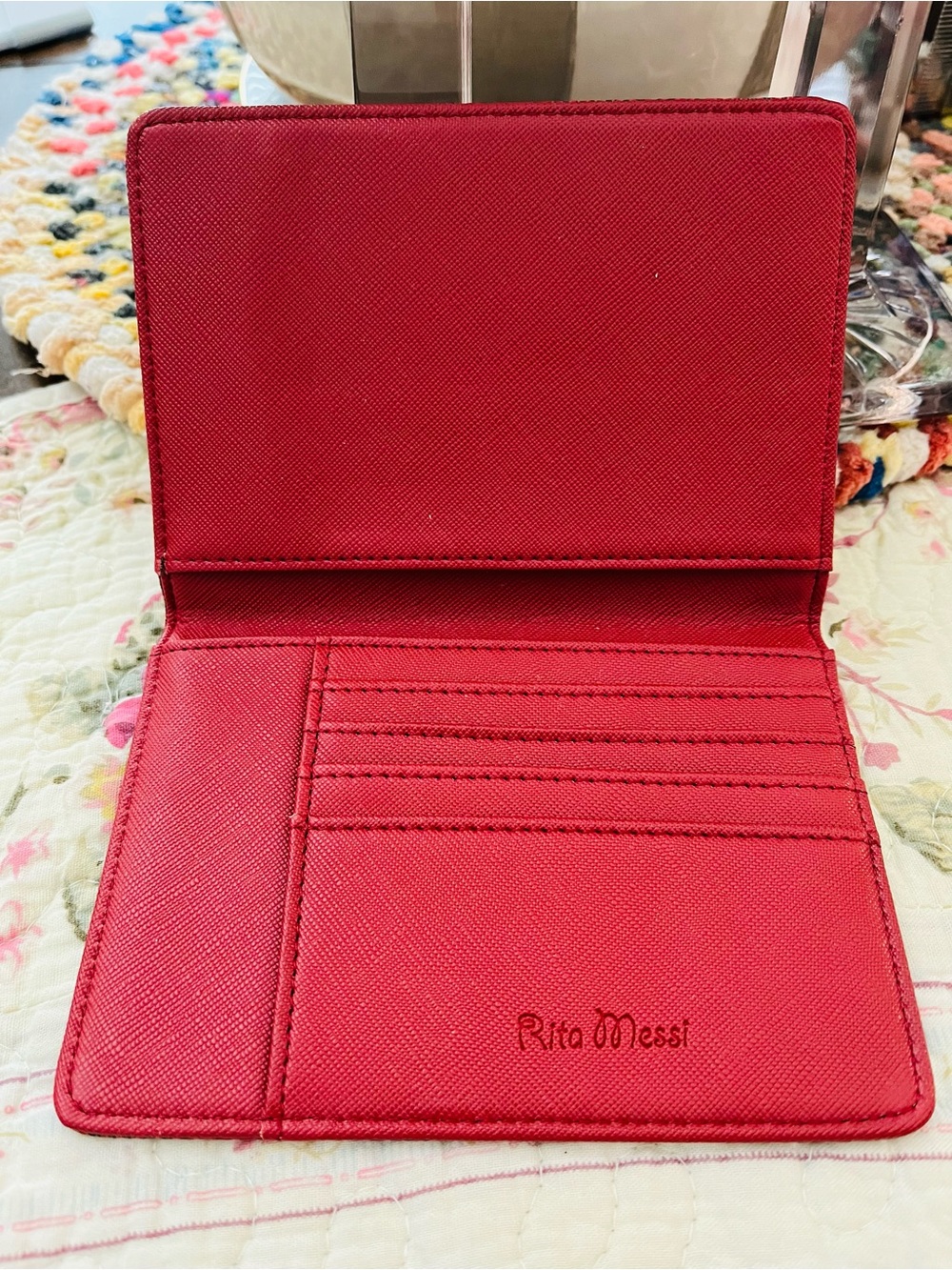 Rita Messi / Red Passport and Card Wallet